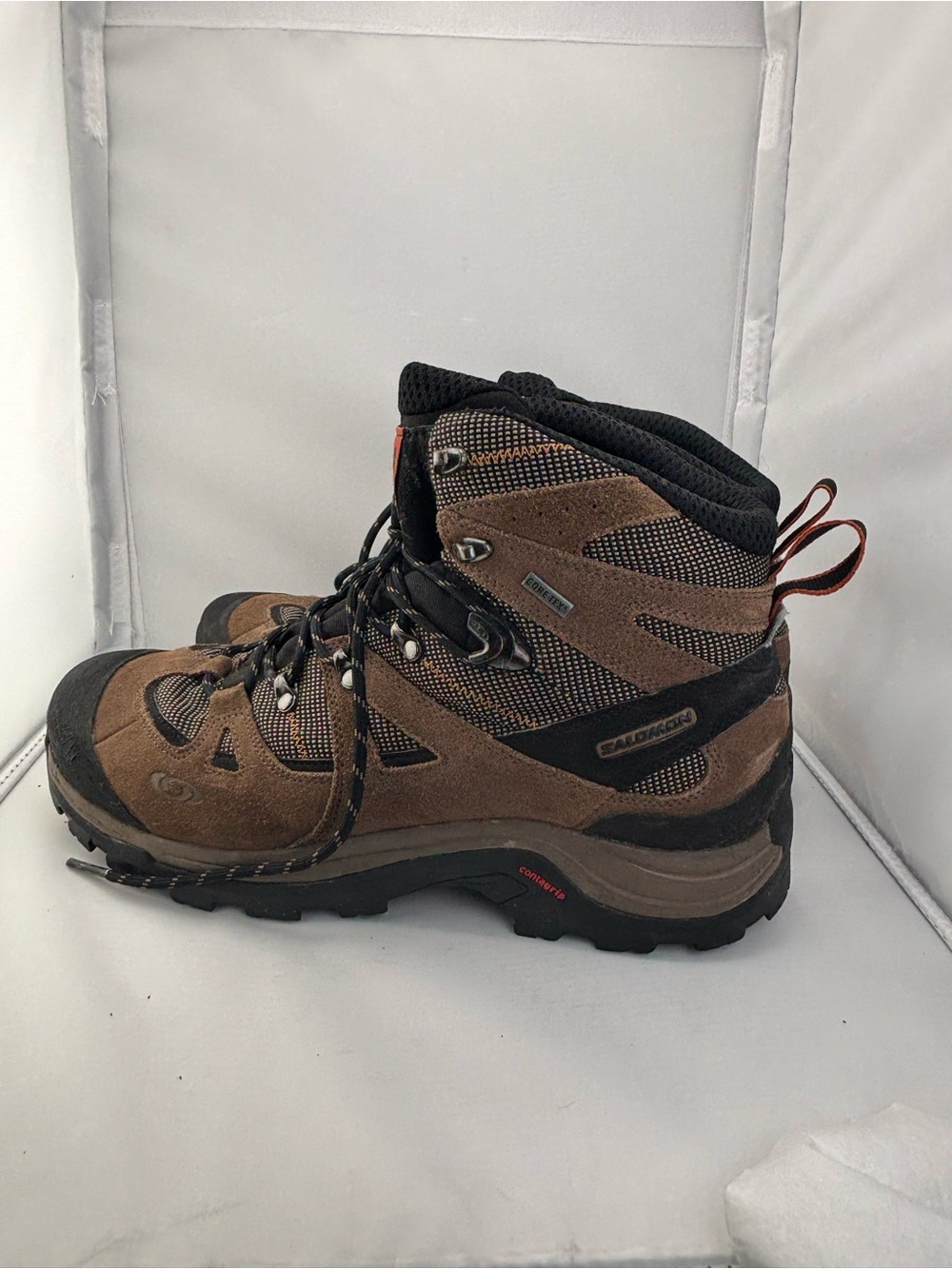 Salomon Brown and Black Men's Hiking Boots size 11.5 - Picture 7 of 16